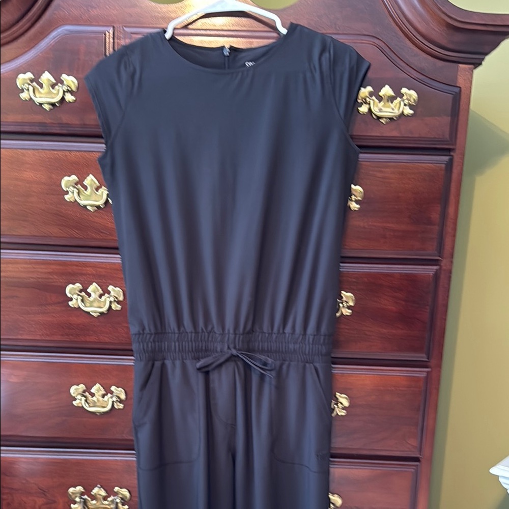 Albion Black Cropped Jumpsuit